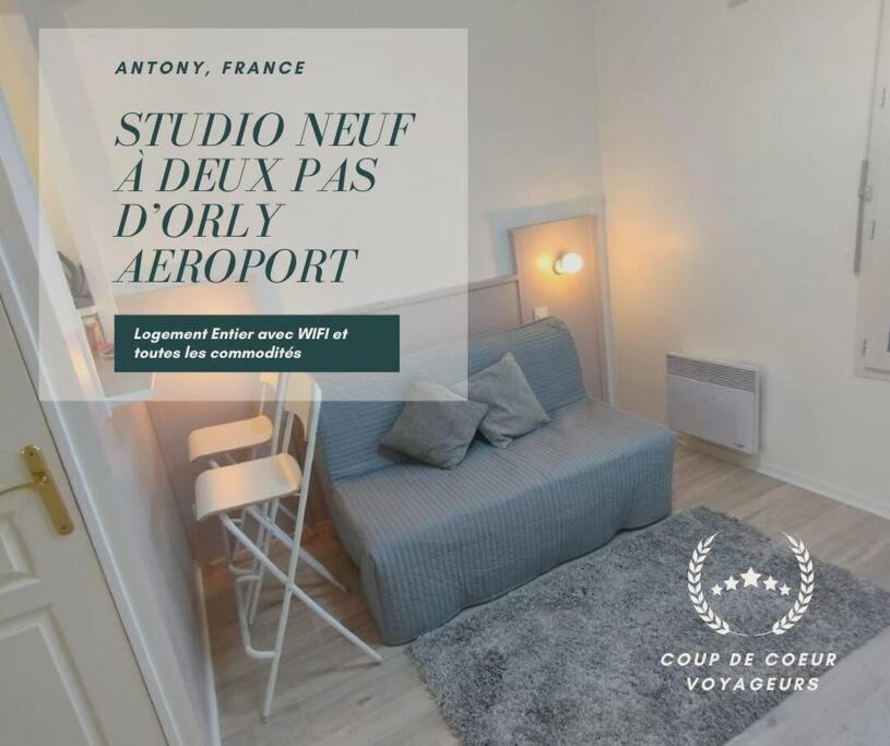 Centre Equipe Wifi, 7minutes A Pieds Gare Avec Rer B , Orlyval Apartment